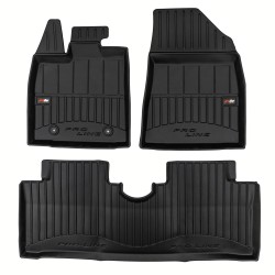 Tappetini per auto Proline 3D compatibili con BYD Dolphin dal 2021 in poi su misura in gomma | Tipo Auto: Hatchback | Set di tappetini premium | Materiale TPE durevole | Bordi più alti